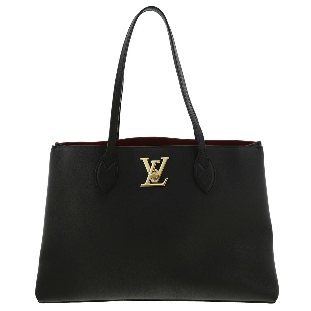 LOUIS VUITTON Lock Me Shopper Bag Tote Black